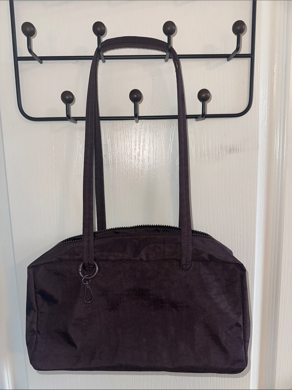 Baggu - Nylon Bowler Bag in Chocolate Plum - Picture 4 of 4